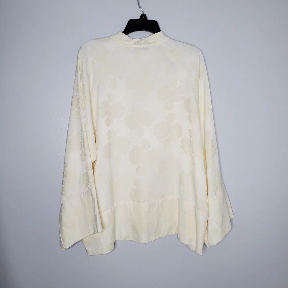 Zara Cream Jacquard Toggle Pullover Tunic Size XL.       (SML001) - Picture 6 of 12
